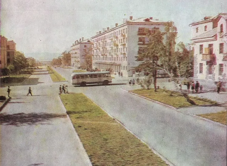 Ул. Бабушкина. Из набора открыток «Чита», 1967 г.